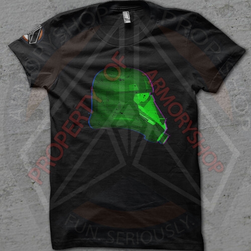 ArmoryShop DeathTrooper Green Helmet T-Shirt
