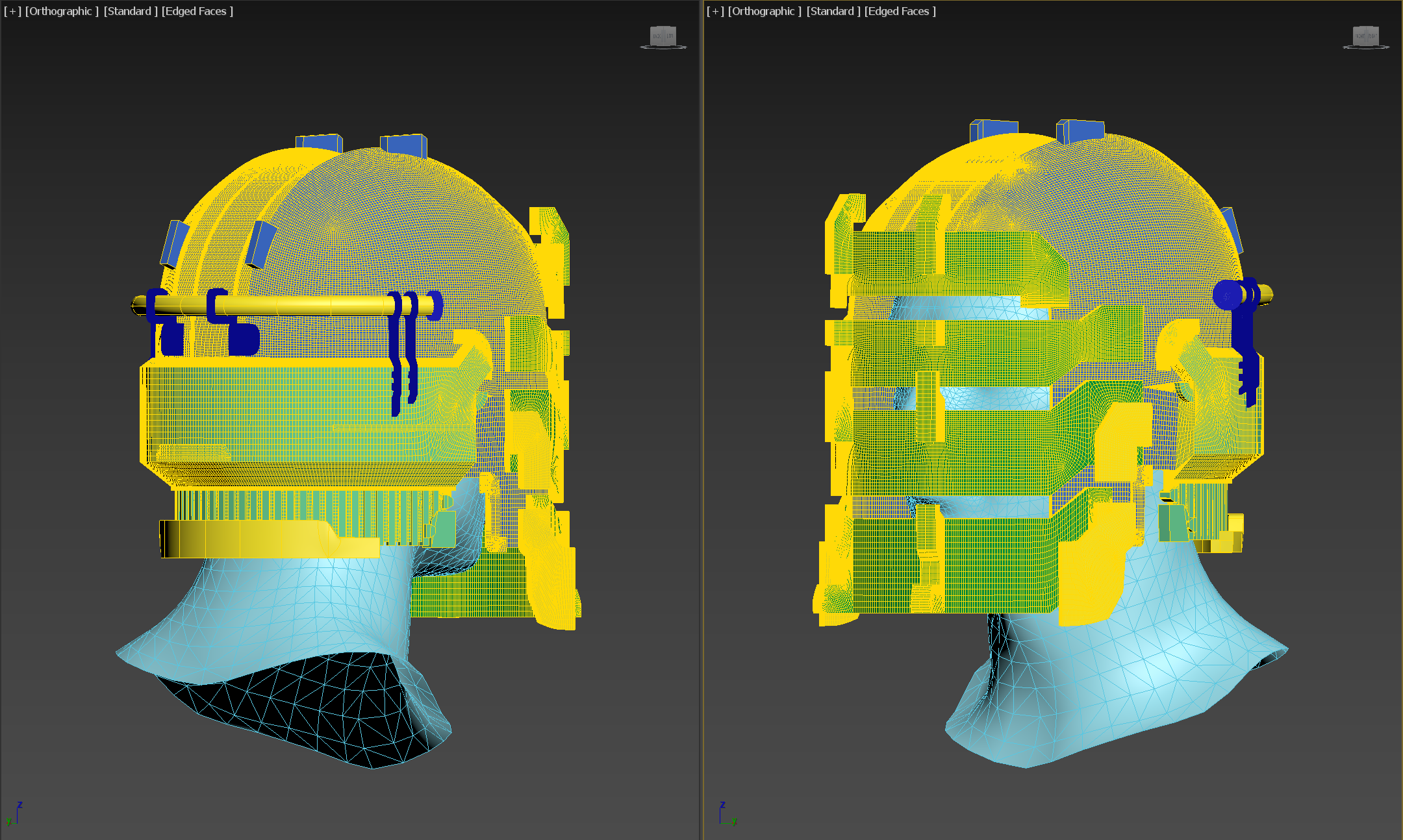 3D-Model of Dead Space Engineer Lvl3 Helmet (3D-Print, STL, OBJ, FBX)