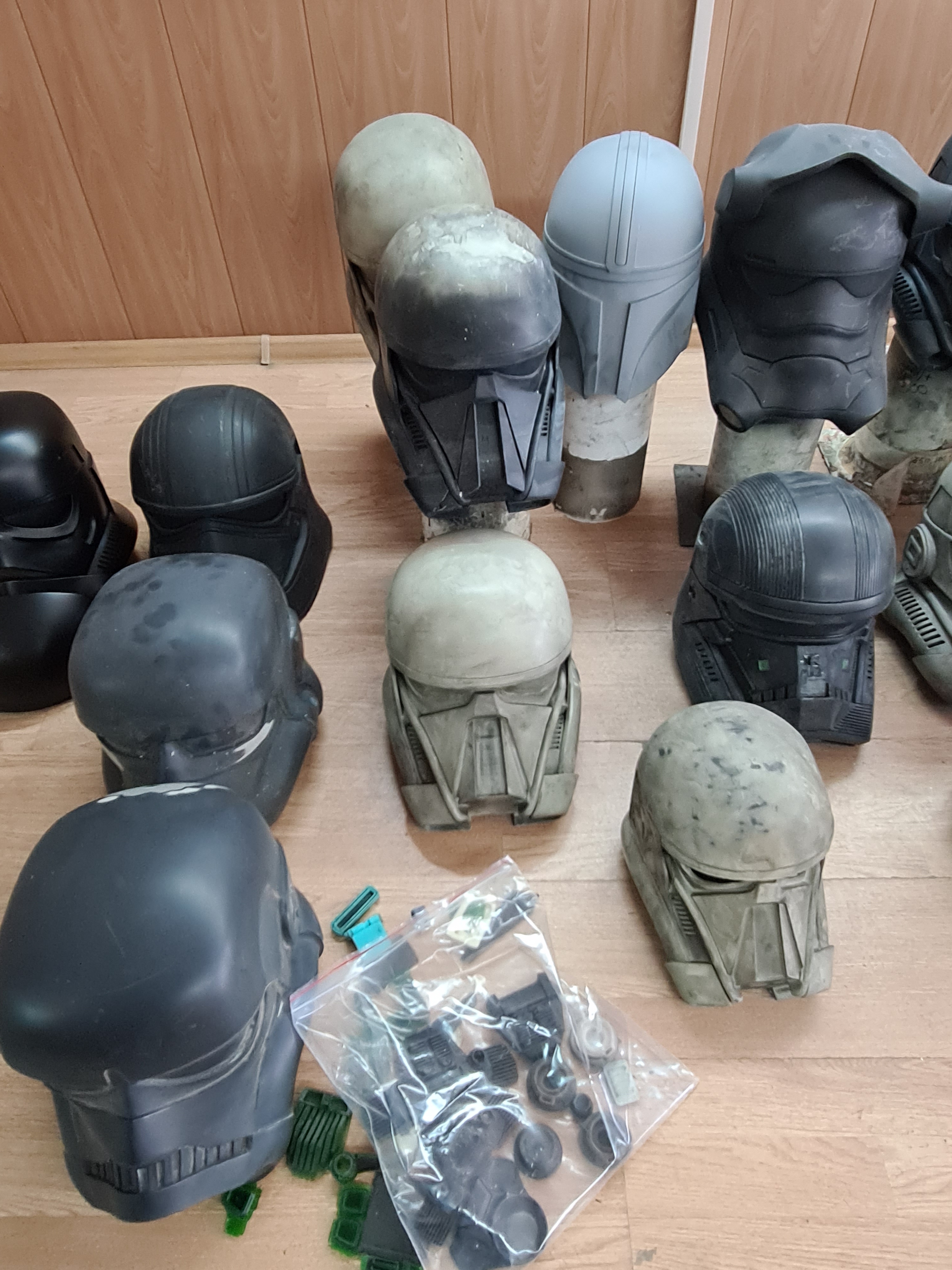 Various MASTER MODELS of ArmoryShop Helmets