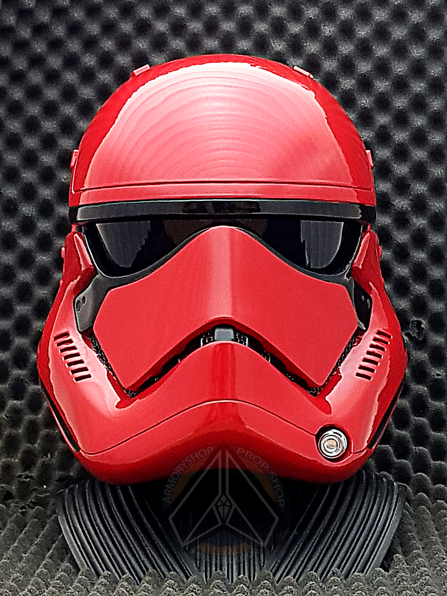 First Order Captain Cardinal Helmet (Expanded, Finished)