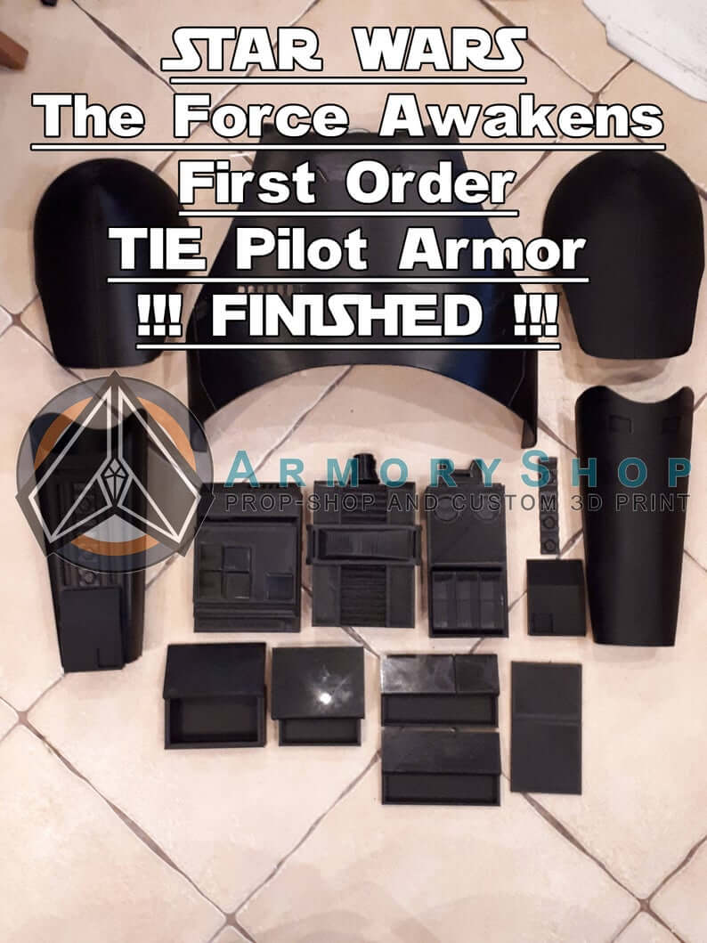 FO TIE Pilot Armor parts