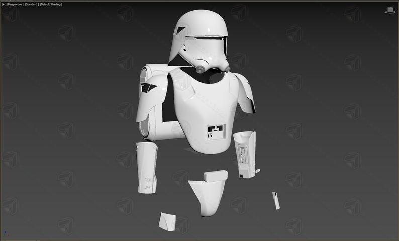 First Order SnowTrooper Assault Armor (TFA / TLJ, Raw)